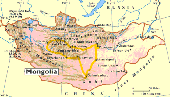 siberian desert  map