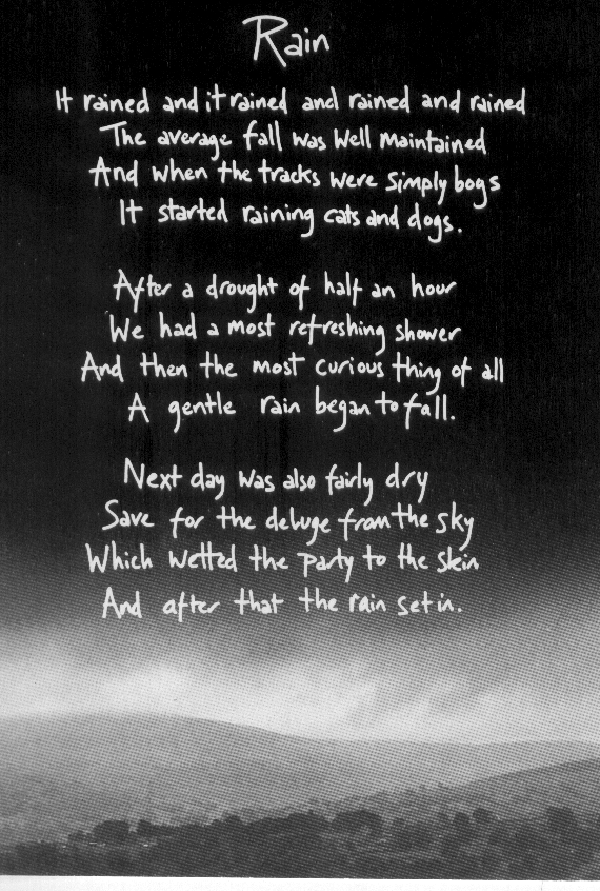 a nice poem about rain